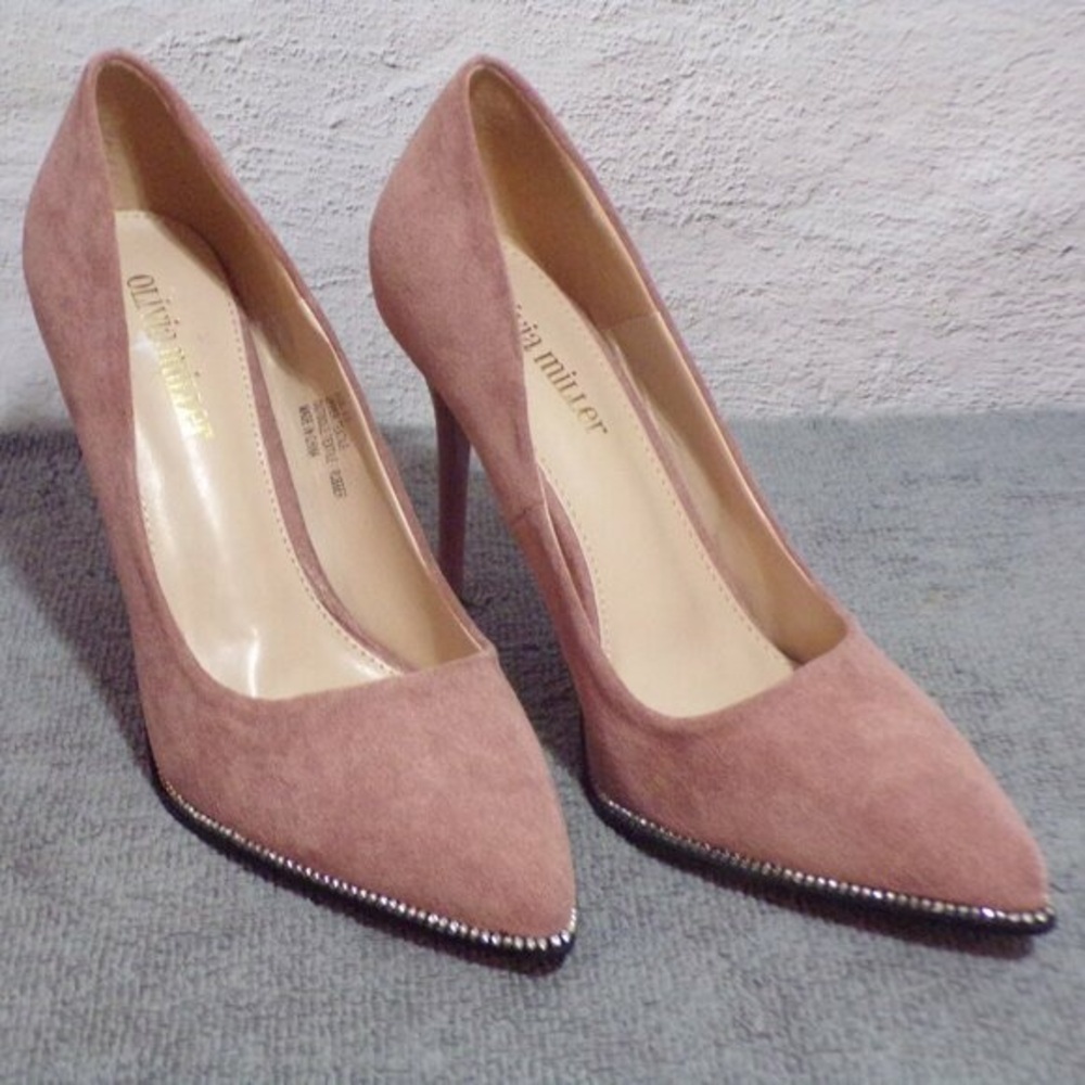 Women's Tan Suede Heels